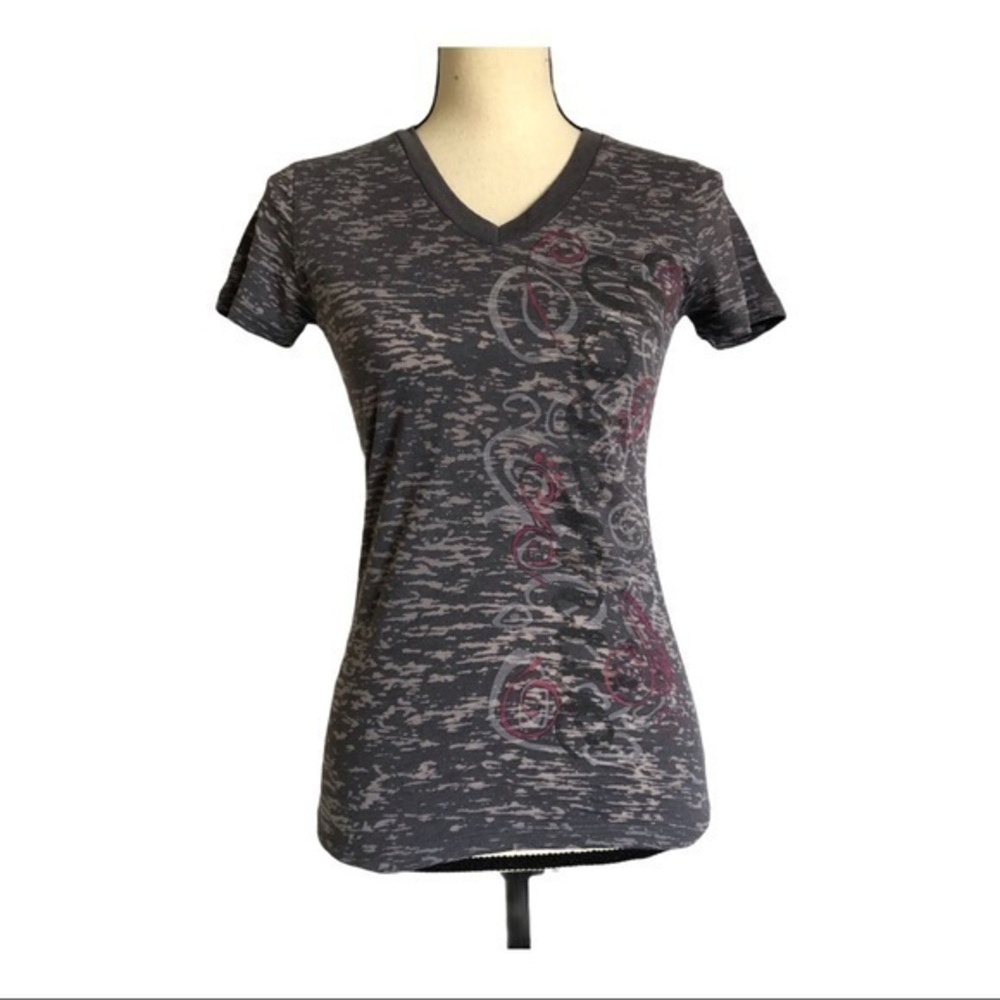 Prairie Mountain Grey Burnout T-Shirt Size S